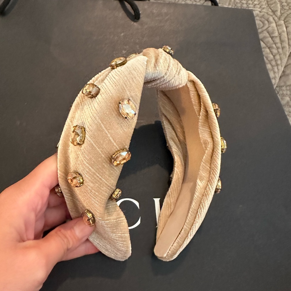 NWOT velvet jewel, embellished headband from Anthropologie